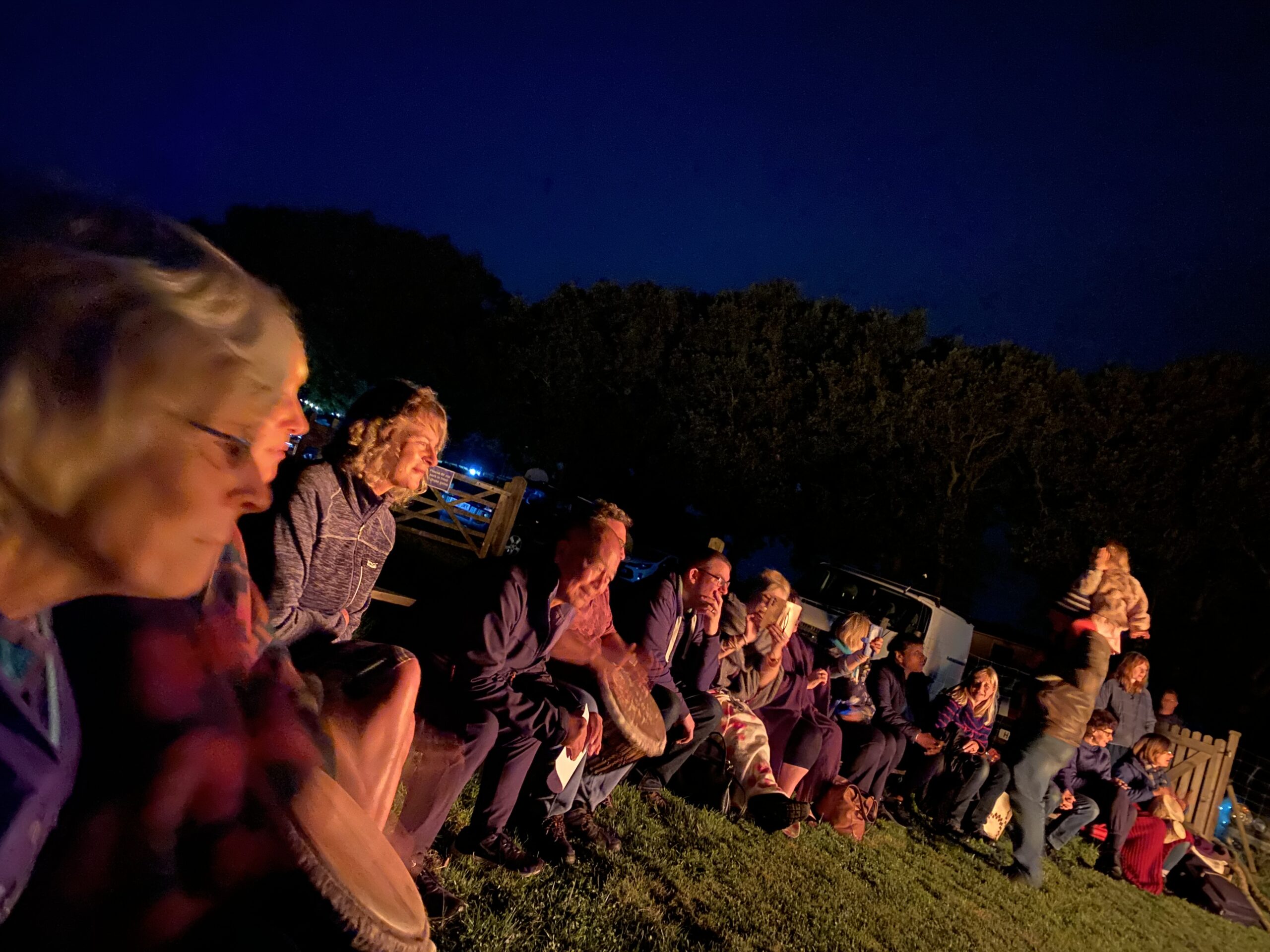 Around the campfire group